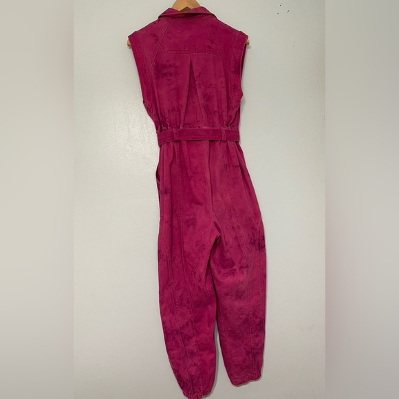 Pink tie dye jumpsuit - Picture 2 of 7
